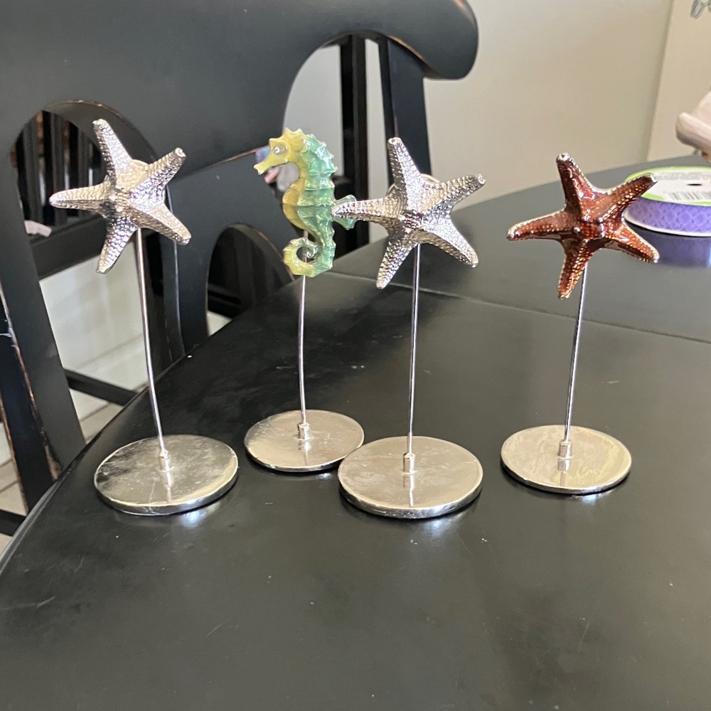 Starfish and Seahorse Photo Holders